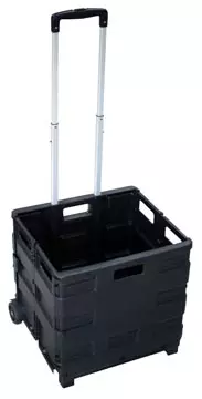 Een Opvouwbare steekwagen met krat, ft 38 x 40,5 x 42 cm, maximum 35 kg koop je bij ShopXPress