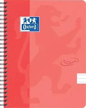 Een Oxford School Touch spiraalblok, ft A5, 140 bladzijden, gelijnd, oranje koop je bij ShopXPress