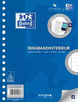 Een Oxford ringbandinterieur A5, 17 gaten met kantlijn koop je bij ShopXPress