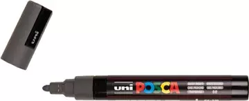 Een uni-ball Paint Marker op waterbasis Posca PC-5M diepgrijs koop je bij ShopXPress