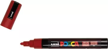 Een uni-ball Paint Marker op waterbasis Posca PC-5M robijnrood koop je bij ShopXPress