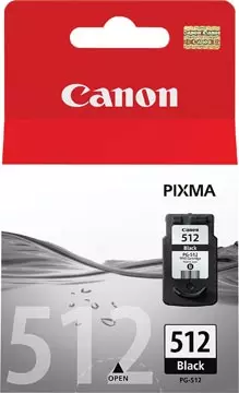 Een Canon inktcartridge PG512, 401 pagina's, OEM 2969B001, zwart koop je bij ShopXPress