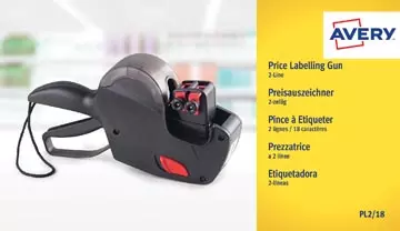 Een Avery PL2/18 prijstang, zwart koop je bij ShopXPress