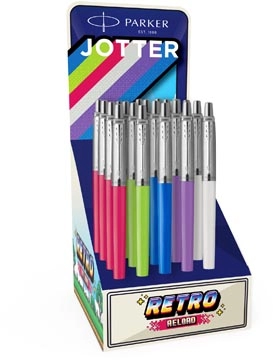 Vous pouvez acheter un Parker Jotter Originals stylo bille 90's, moyen, couleurs assorties, display de 20 pièces chez Supplierz BV