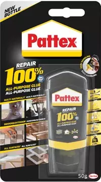 Een Pattex 100% lijm, tube van 50 g, op blister koop je bij ShopXPress