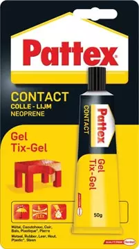 Een Pattex contactlijm Tix-Gel, tube van 50 g, op blister koop je bij ShopXPress