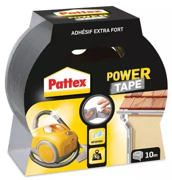 Een Pattex plakband Power Tape lengte: 10 m, grijs koop je bij ShopXPress