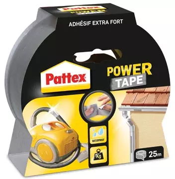 Een Pattex plakband Power Tape lengte: 25 m, grijs koop je bij ShopXPress