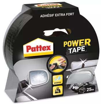 Een Pattex plakband Power Tape lengte: 25 m, zwart koop je bij ShopXPress