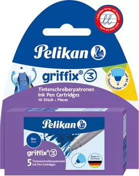 Een Pelikan Griffix vulling voor roller, blister van 2 doosjes van 5 stuks koop je bij ShopXPress