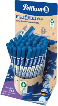 Een Pelikan Super Pirat Eco inktuitwisser, display van 50 stuks koop je bij ShopXPress