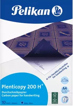 Een Pelikan carbonpapier Plenticopy 200H, etui van 10 vel koop je bij ShopXPress