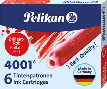 Een Pelikan inktpatronen 4001 rood koop je bij ShopXPress