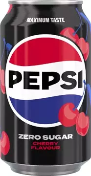 Een Pepsi Zero Sugar Cherry frisdrank, blik van 33 cl, pak van 24 stuks koop je bij ShopXPress