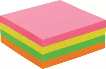 Een Pergamy jumbo notes, ft 76 x 76 mm, 320 vel, geassorteerde neonkleuren koop je bij ShopXPress