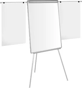 Een Pergamy magnetisch flipchart met papierklem en 2 uitschuifbare armen ft 107 x 75cm koop je bij ShopXPress