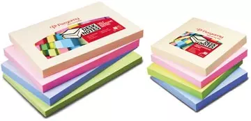 Een Pergamy notes, ft 76 x 127 mm, 4 geassorteerde pastel kleuren, pak van 12 blokken koop je bij ShopXPress