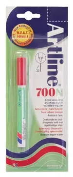 Een Permanent marker Artline 700N rood, op blister koop je bij ShopXPress