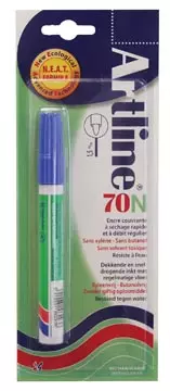 Een Permanent marker Artline 70N blauw, op blister koop je bij ShopXPress