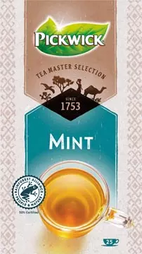 Een Pickwick Tea Master Selection, munt, pak van 25 stuks koop je bij ShopXPress