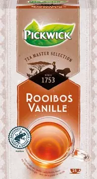 Een Pickwick Tea Master Selection, rooibos vanille, pak van 25 stuks koop je bij ShopXPress