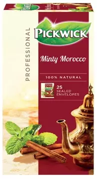 Een Pickwick thee, Minty Morocco, pak van 25 zakjes koop je bij ShopXPress