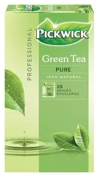 Een Pickwick thee, groene thee Pure, pak van 25 zakjes koop je bij ShopXPress