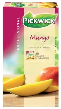 Een Pickwick thee, mango, pak van 25 zakjes koop je bij ShopXPress