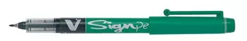 Een Pilot Fineliner V-Sign Pen groen koop je bij ShopXPress