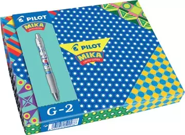 Een Pilot gelroller G-2 Mika Limited Edition, geschenkdoos met 6 gelrollers koop je bij ShopXPress