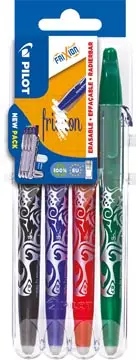 Een Pilot roller Frixion Ball Set 2 Go blister van 4 stuks: zwart, blauw, rood en groen koop je bij ShopXPress