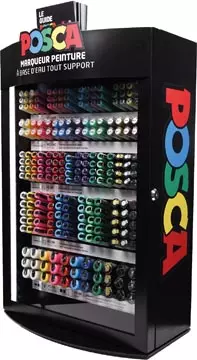 Een Posca paintmarker, FR display van 281 stuks, assorti koop je bij ShopXPress