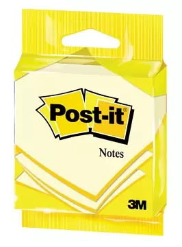 Een Post-it Notes, 100 vel, ft 76 x 76 mm, geel, op blister koop je bij ShopXPress