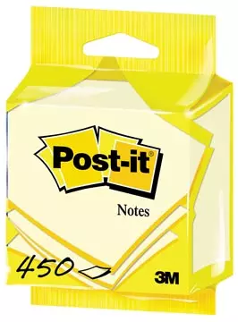 Een Post-it Notes, 450 vel, ft 76 x 76 mm, geel, op blister koop je bij ShopXPress