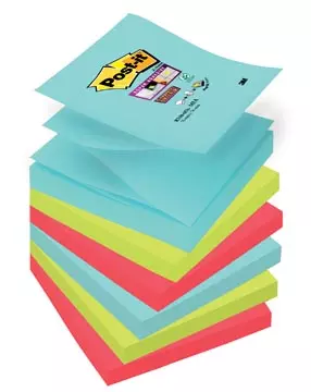 Een Post-it Super Sticky Z-notes Cosmic, 90 vel, ft 76 x 76 mm, pak van 6 blokken koop je bij ShopXPress