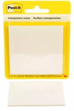 Een Post-it Transparent Notes, 36 vel, ft 73 x 73 mm, op blister koop je bij ShopXPress