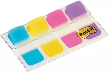 Een Post-it index Strong, ft 15,8 x 38,1 mm, blister met 4 kleuren, 10 tabs per kleur koop je bij ShopXPress