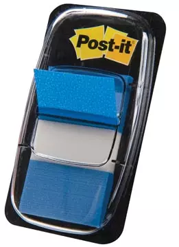 Een Post-it index standaard, ft 24,4 x 43,2 mm, houder met 50 tabs, blauw koop je bij ShopXPress