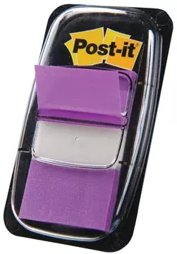 Een Post-it index standaard, ft 24,4 x 43,2 mm, houder met 50 tabs, paars koop je bij ShopXPress