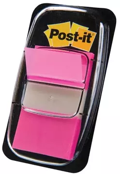 Een Post-it index standaard, ft 24,4 x 43,2 mm, houder met 50 tabs, roze koop je bij ShopXPress