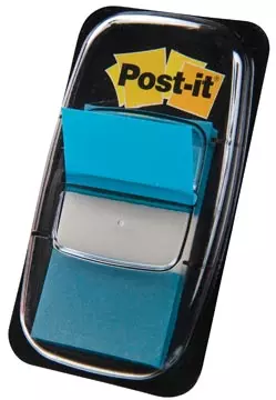 Een Post-it index standaard, ft 24,4 x 43,2 mm, houder met 50 tabs, turkoois koop je bij ShopXPress