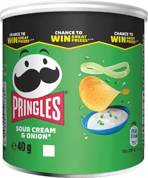 Een Pringles chips, 40g, sour cream & onion koop je bij ShopXPress