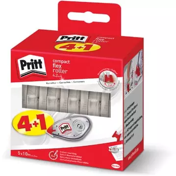 Een Pritt correctieroller Compact Flex 4,2 mm x 10 m, 4 + 1 GRATIS koop je bij ShopXPress