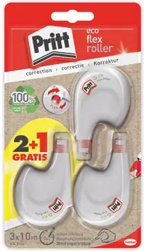 Een Pritt correctieroller Eco Flex, blister 2 + 1 gratis koop je bij ShopXPress