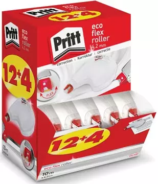 Een Pritt correctieroller Eco Flex, value pack met 12+4 stuks koop je bij ShopXPress