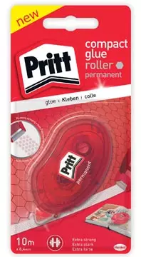 Een Pritt lijmroller Compact permanent, op blister koop je bij ShopXPress