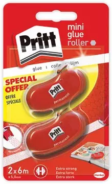 Een Pritt lijmroller Glue-it Refill, blister met 2 stuks (2e aan halve prijs) koop je bij ShopXPress