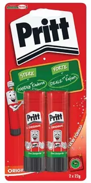 Een Pritt plakstift blister van 2 stuks van 22 g koop je bij ShopXPress