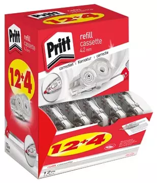 Een Pritt vulling voor correctieroller Refill Flex 4,2 mm x 12 m, doos 12 + 4 gratis koop je bij ShopXPress