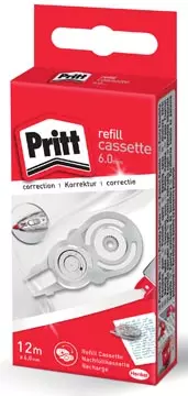 Een Pritt vulling voor correctieroller Refill Flex 6 mm x 12 m, in ophangdoosje koop je bij ShopXPress